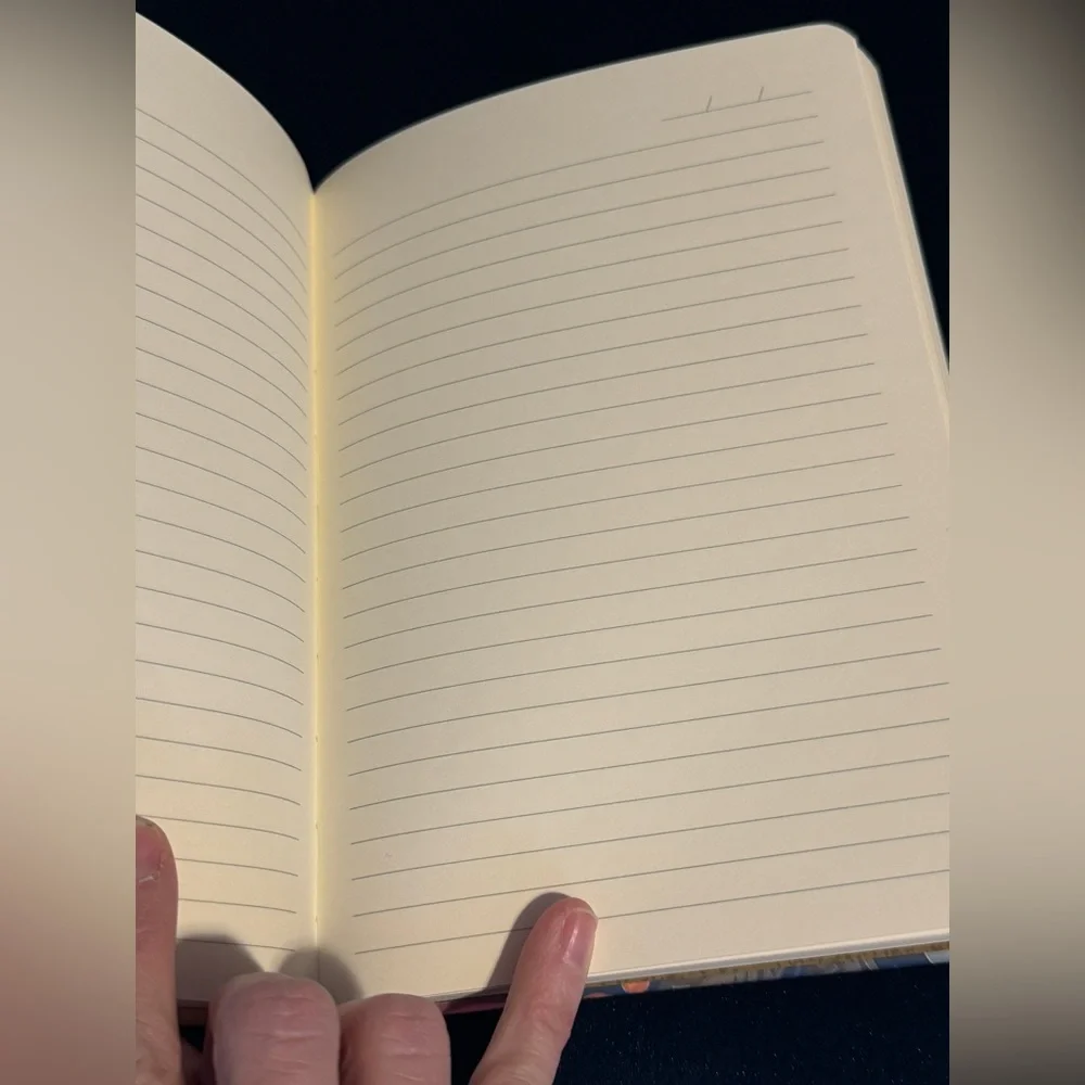 Denik Nightsky Floral Debossed Journal Notebook - faux leather luxury soft touch